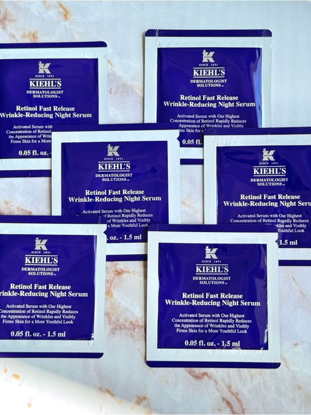 KIEHL'S Retinol Fast Release Wrinkle Reducing Night Serum Sample Packs